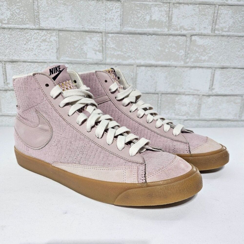 Nike Blazer Mid 77 By You Pink Gum Sole Mens 10.5 Womens 12 Custom High Top